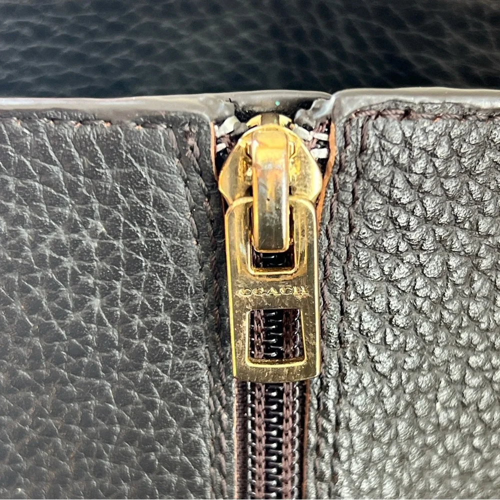 Coach Sullivan Riding Safari Chestnut Pebbled Leather Boots Brown Size 9.5 - Picture 5 of 12